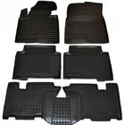 Hyundai Santa Fe 3 2012-2018 Rubber floor mats with edge Grand 7 seats 2014+ (Autogumm) photo 1