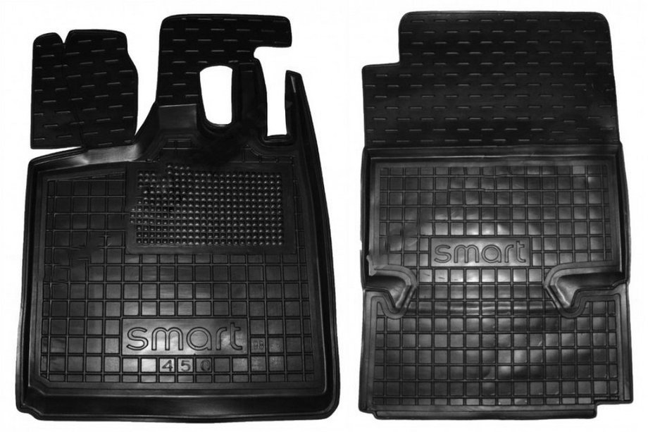 Smart 1998-2007 Rubber floor mats with edge 450 Fortwo (Autogumm) Image