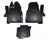 Ford Transit 2014- Rubber floor mats with edge 1+2 (Autogumm) photo 1