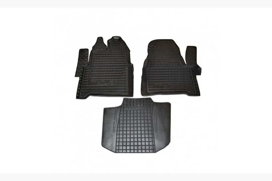Ford Custom 2013-2022 Rubber floor mats with edge 1+1 front row (Autogumm) Image