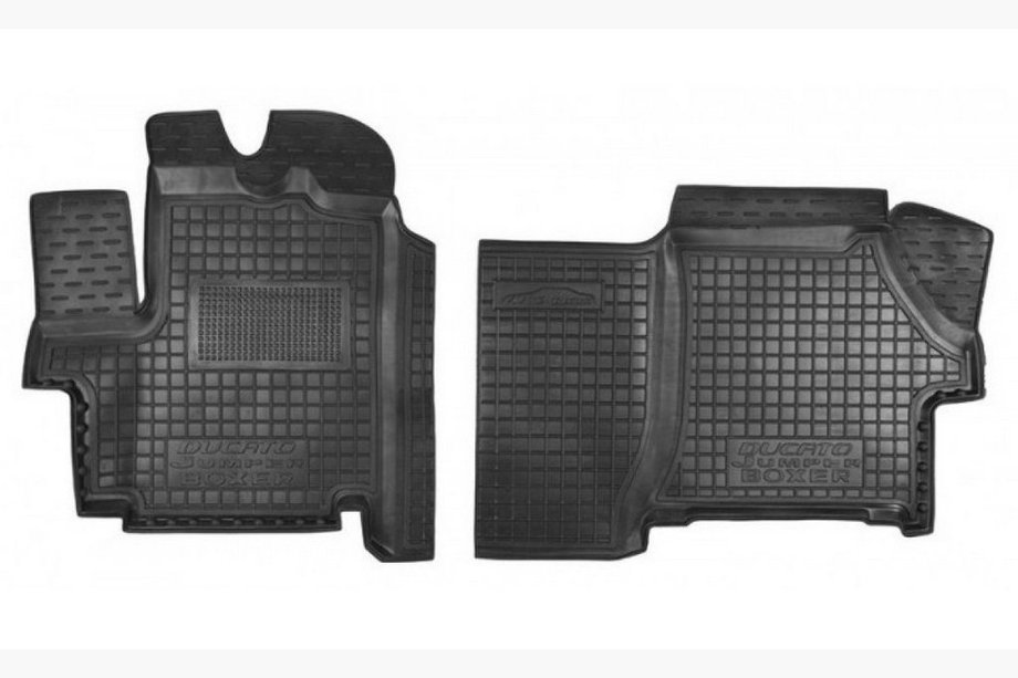 Fiat Ducato 2006-2025 Rubber floor mats with edge (Autogumm) Image