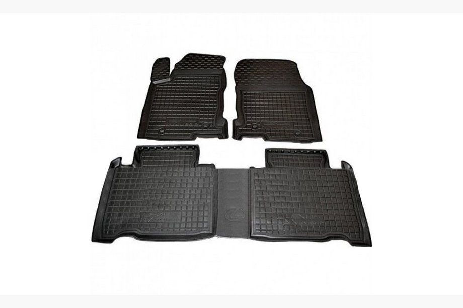 Lexus NX 2014-2021 Rubber Floor Mats with Edge Hybrid (Autogumm) Image