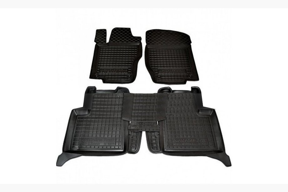 Mercedes GL class X164 2006-2012 Rubber floor mats with edge (Autogumm) Image