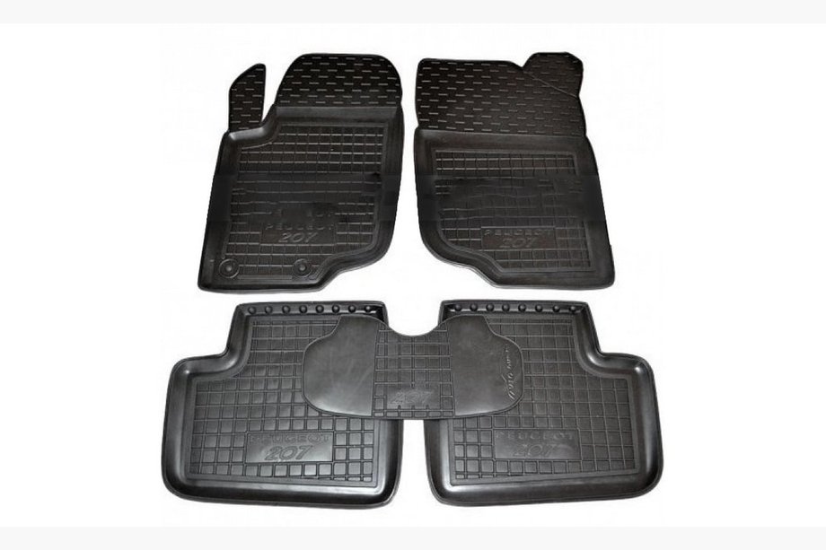 Peugeot 207 2006–2014 Rubber floor mats with edge (Autogumm) Image