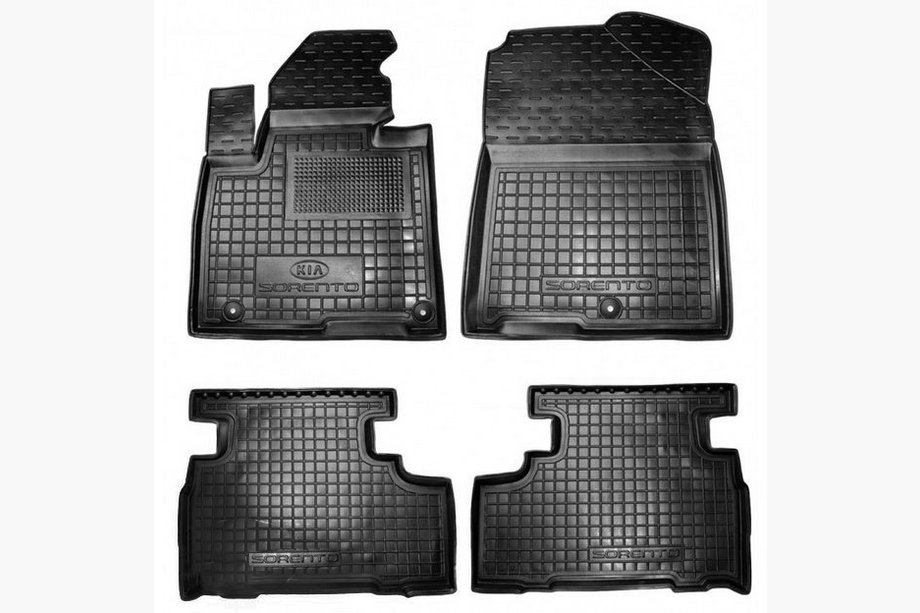 Kia Sorento III UM 2014-2020 Rubber floor mats with edge 5 seats (Autogumm) Image