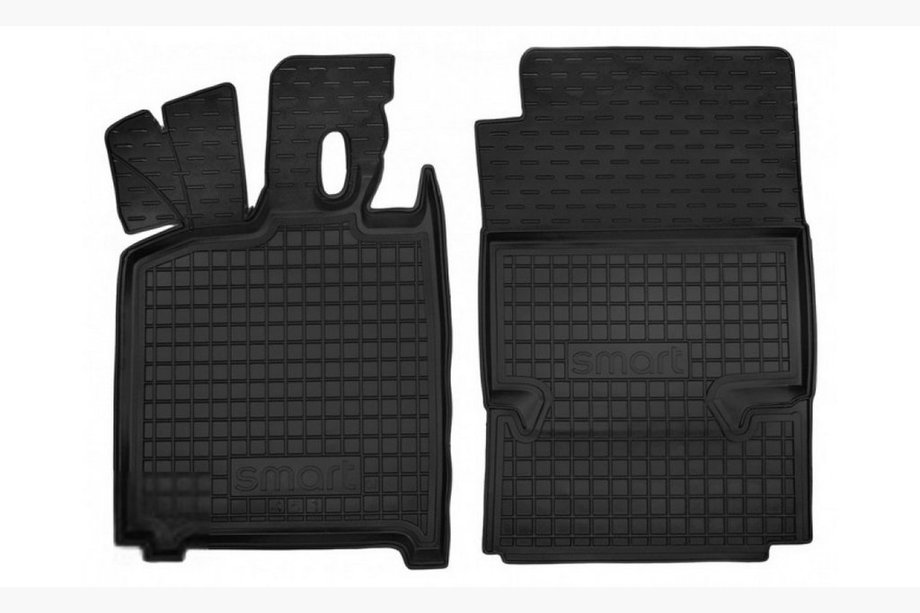 Smart 2007-2014 Rubber floor mats with edge 451 Fortwo (Autogumm) Image