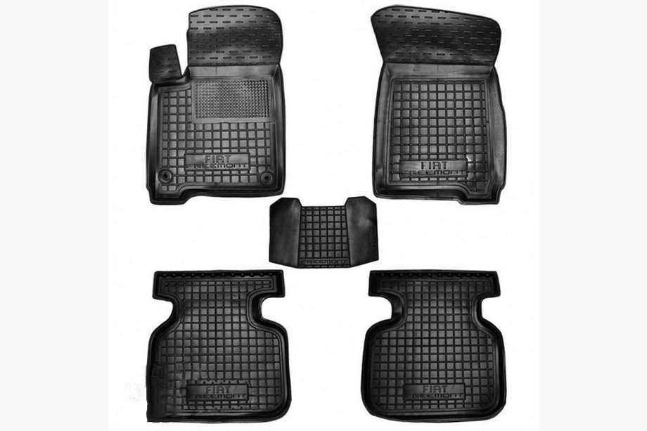 Fiat Freemont 2011-2016 Rubber floor mats with edge (Autogumm) Image