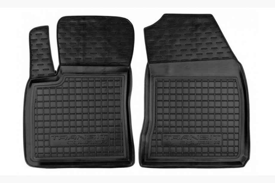 Ford Courier 2014-2023 Rubber floor mats with edge 1+1 (Autogumm) Image