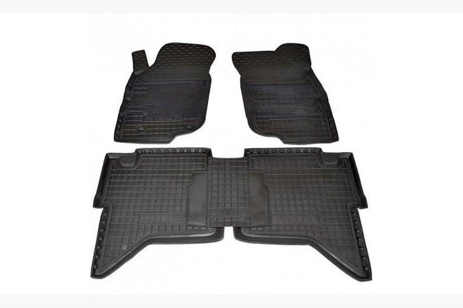 Toyota Hilux 2006-2015 Rubber floor mats with edge (Autogumm) Image