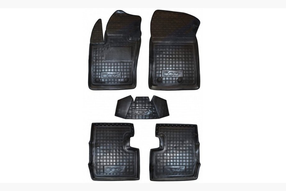 Fiat 500X 2014-2024 Rubber floor mats with edge (Autogumm) Image