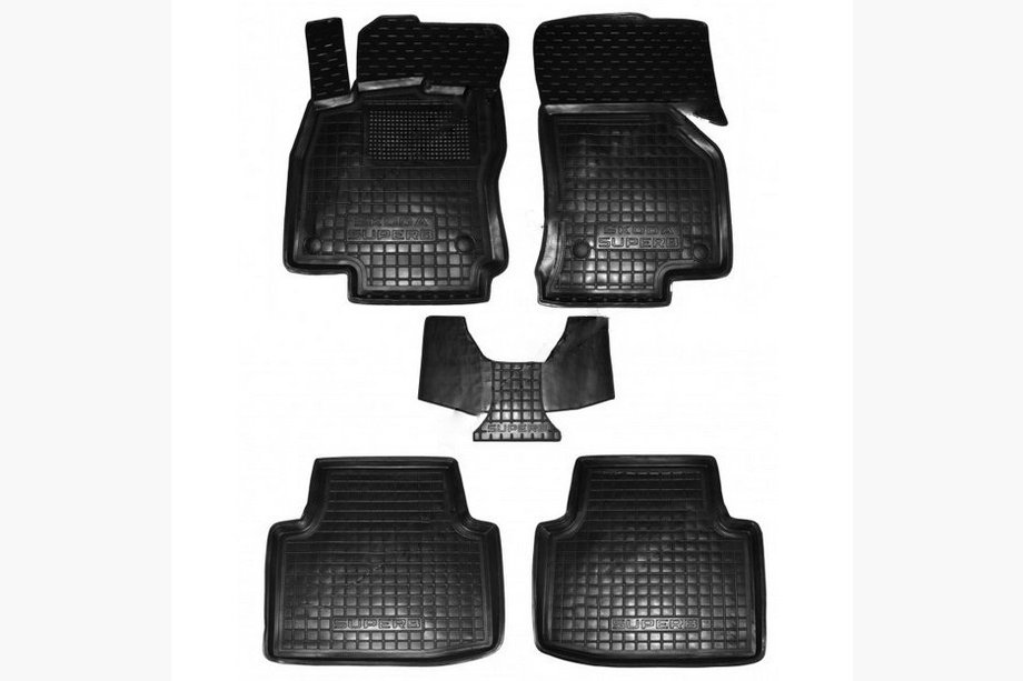 Skoda Superb 2015-2024 Rubber floor mats with edge (Autogumm) Image