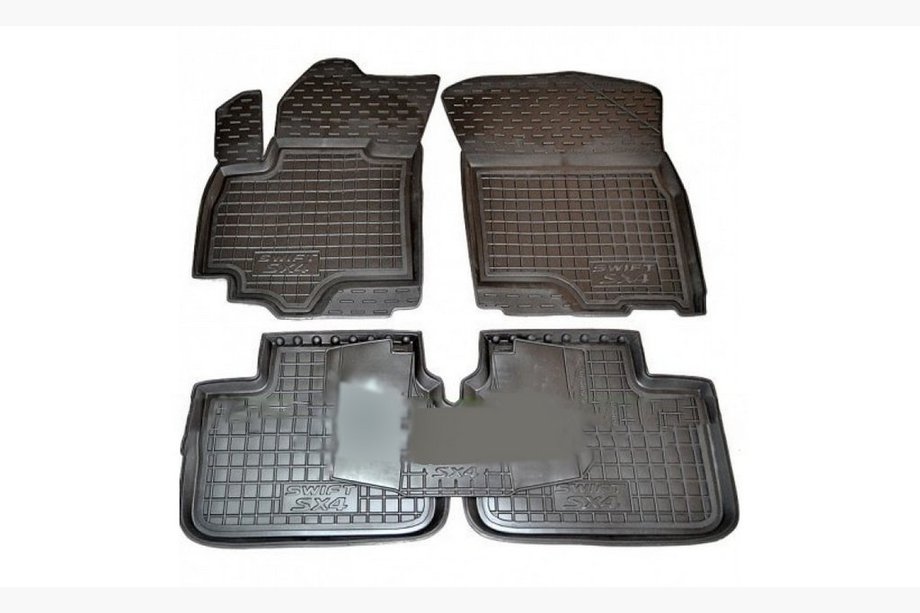 Suzuki SX4 S-Cross 2013-2016 Rubber floor mats with edge (Autogumm) Image