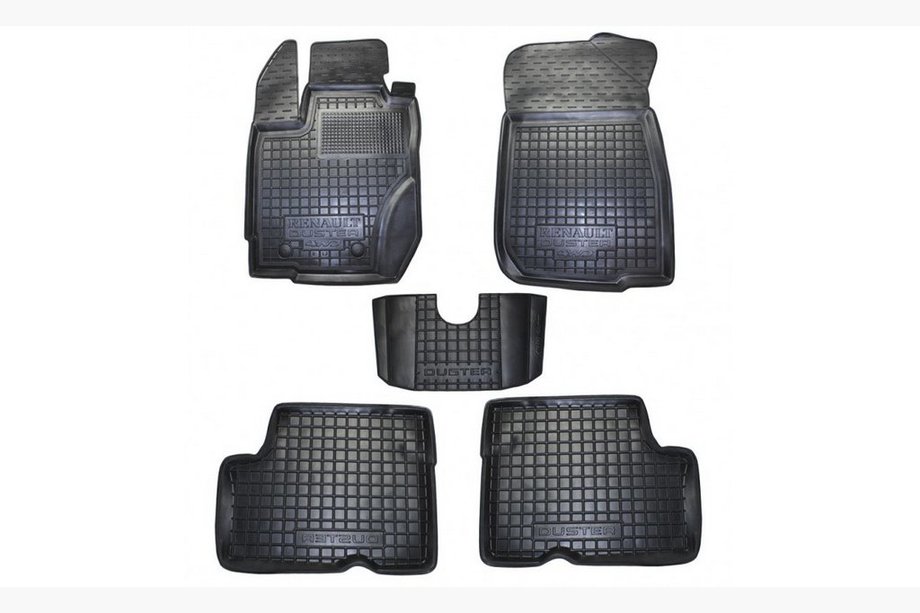 Renault Duster 2008–2017 Rubber floor mats with edge 2015+ 2/4WD Euro version (Autogumm) Image