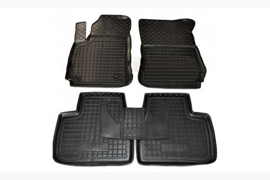 Citroen Cactus 2014-2020 Rubber floor mats with edge (Autogumm) Image