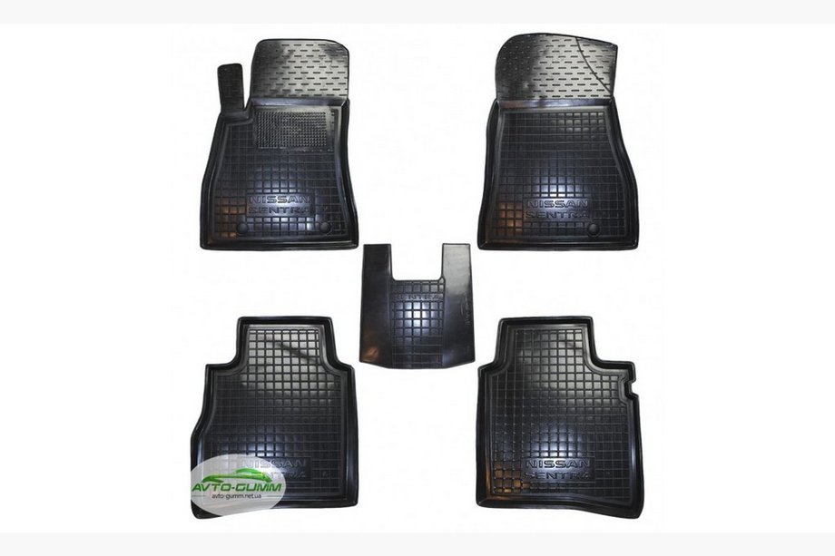 Nissan Sentra 2012-2019 Rubber floor mats with edge (Autogumm) Image