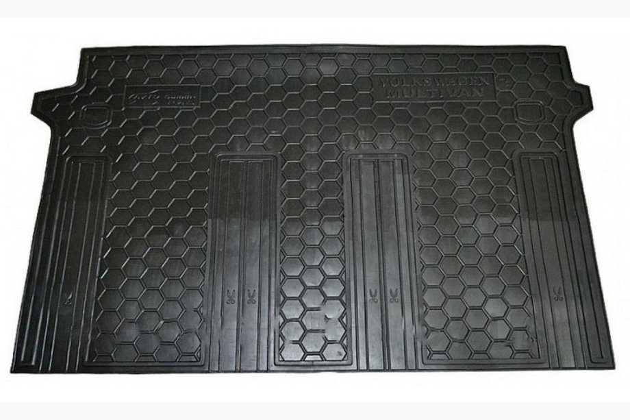 Volkswagen T5 2010-2015 Rubber floor mats with edge Multivan 2nd row (Autogumm) Image