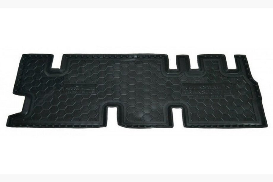 Volkswagen T5 2010-2015 Rubber floor mats with edge Caravelle 3rd row without heater (Autogumm) Image