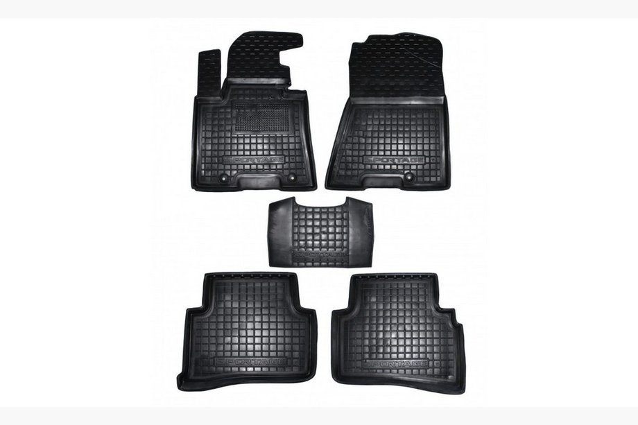 Kia Sportage 2015-2021 Rubber floor mats with edge (Autogumm) Image