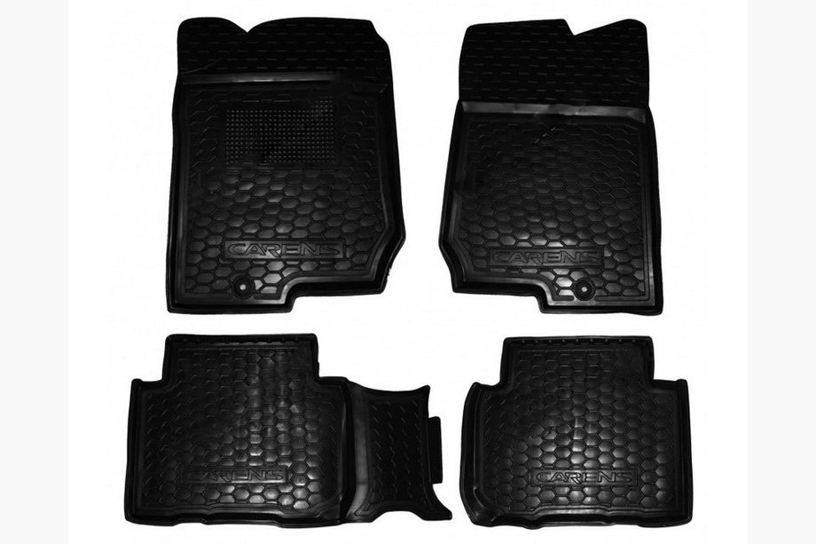 Kia Carens 1999-2012 Rubber floor mats with edge Manual 2006+ (Autogumm) Image