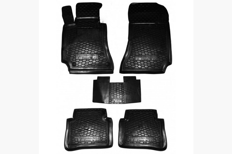 Mercedes E-class W212 2009-2016 Rubber floor mats with edge (Autogumm) Image