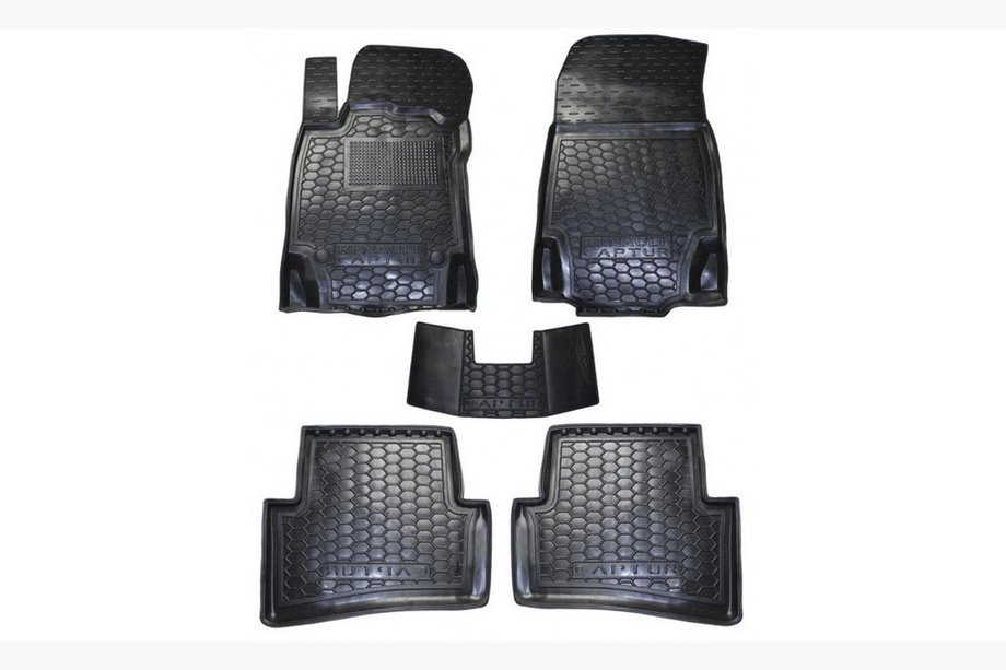 Renault Captur 2013-2019 Rubber floor mats with edge (Autogumm) Image
