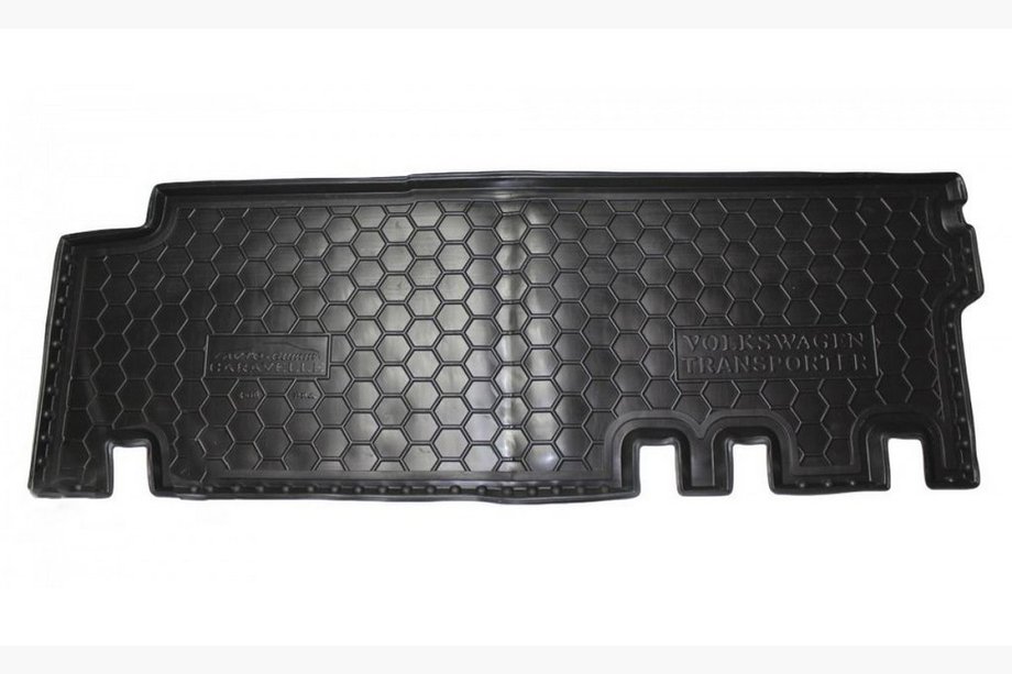 Volkswagen T5 2010-2015 Rubber floor mats with edge Caravelle 2nd row with heater (Autogumm) Image