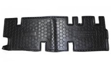 Volkswagen T5 2010-2015 Rubber floor mats with edge Caravelle 3rd row with heater (Autogumm) photo 1