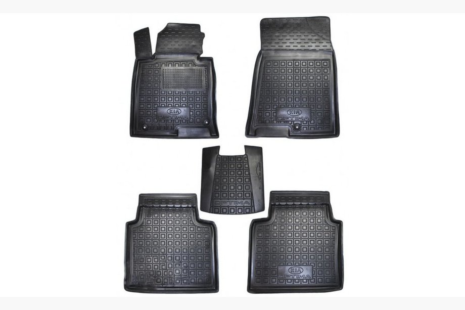 Kia Optima 2016- Rubber floor mats with edge (Autogumm) Image
