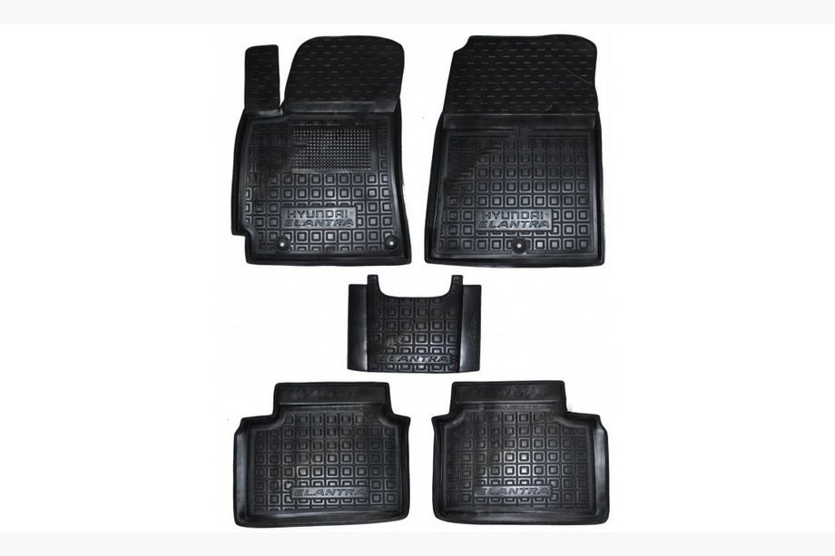 Hyundai Elantra (AD) 2015-2020 Rubber floor mats with edge (Autogumm) Image