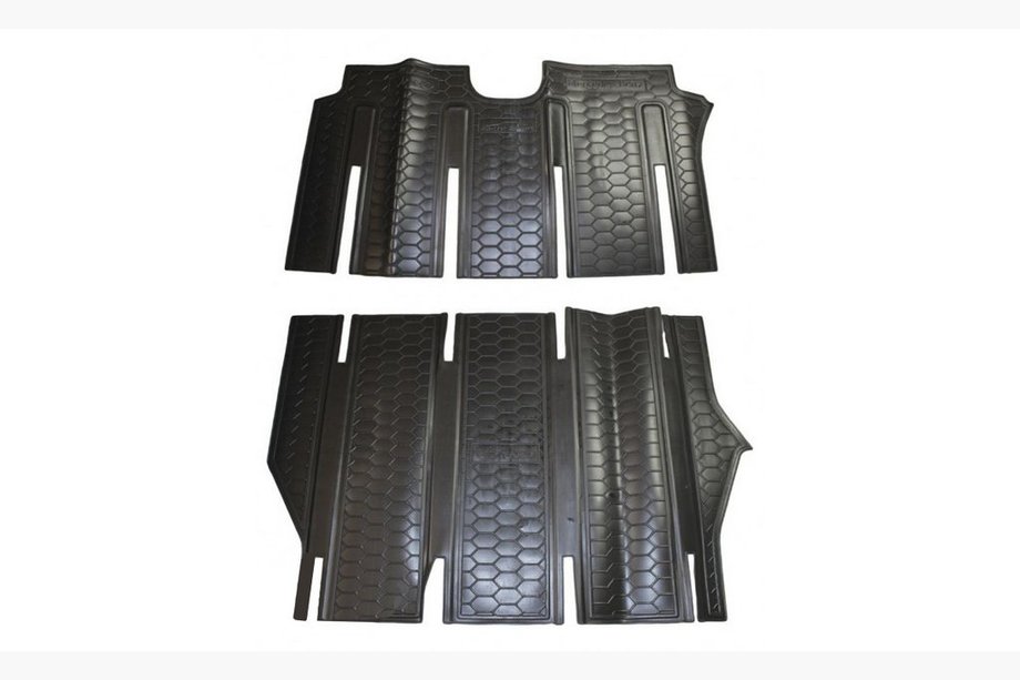 Mercedes Viano 2004-2014 Rubber Floor Mats with Edge Rear Long (Autogumm) Photo 1