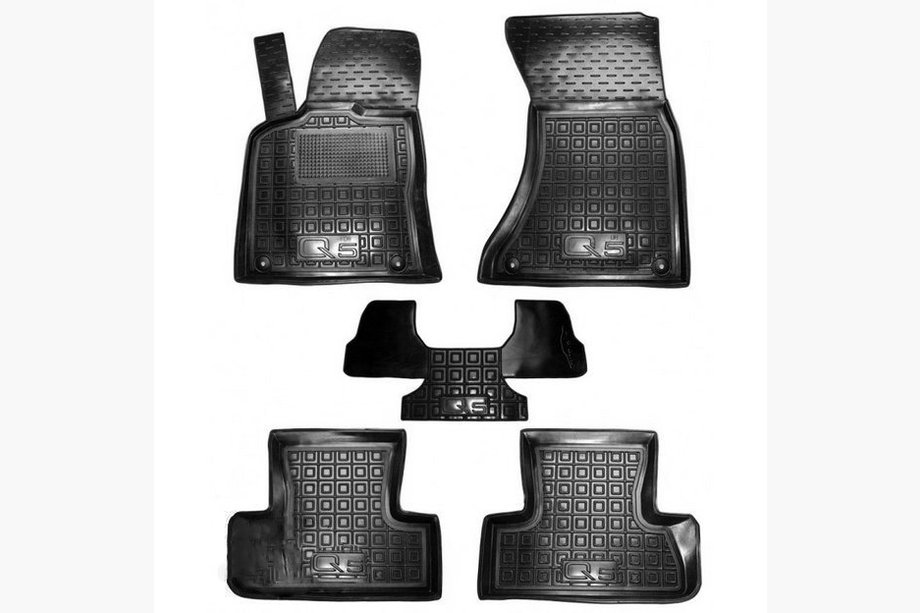 Audi Q5 2008-2017 Rubber floor mats with edge (Autogumm) Image