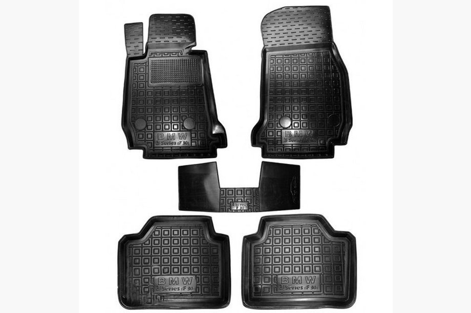 BMW 3 Series F30/F31 2012-2019 Rubber floor mats with edge (Autogumm) Image