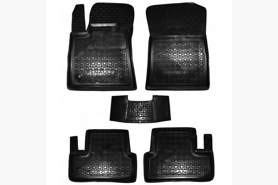Renault Megane IV 2016-2025 Rubber floor mats with edge HB (Autogumm) Image