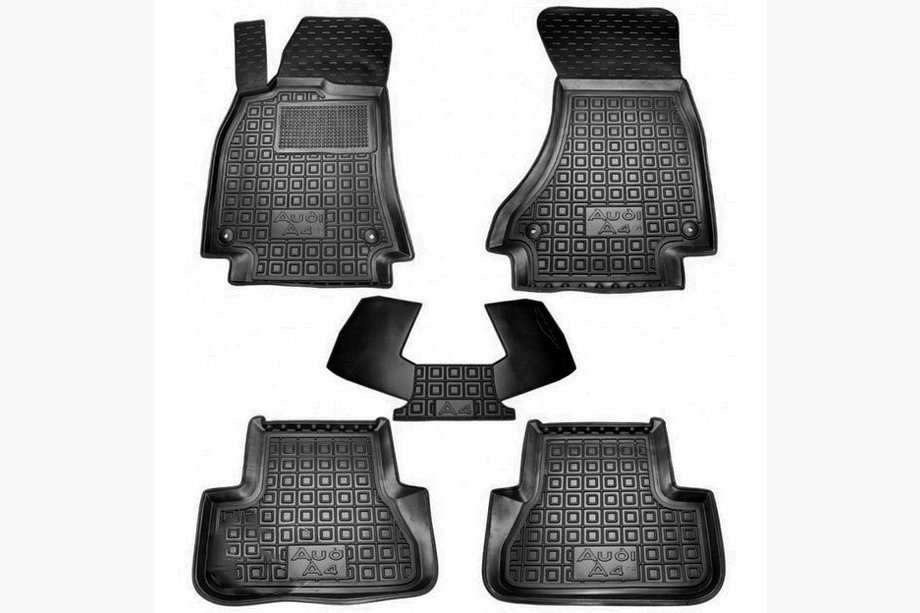 Audi A4 B8 2007-2015 Rubber floor mats with edge (Autogumm) Image