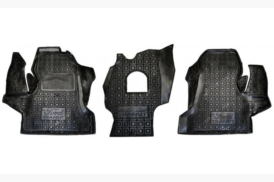 Ford Transit 1991-2000 Rubber floor mats with edge (Autogumm) Image