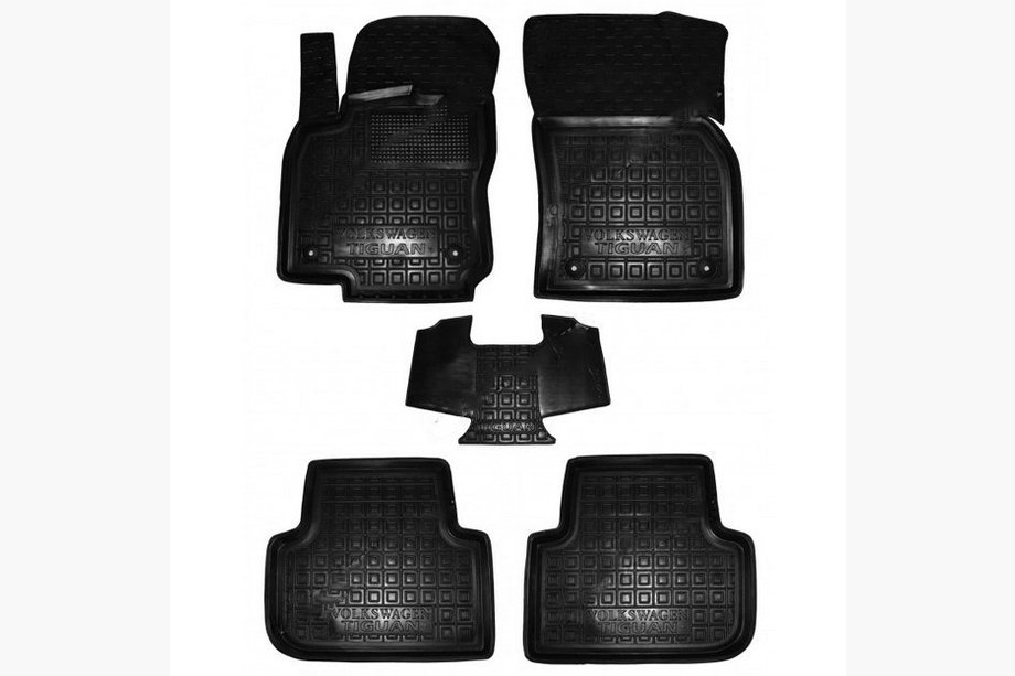 Volkswagen Tiguan 2016-2023 Rubber floor mats with edge (Autogumm) Image