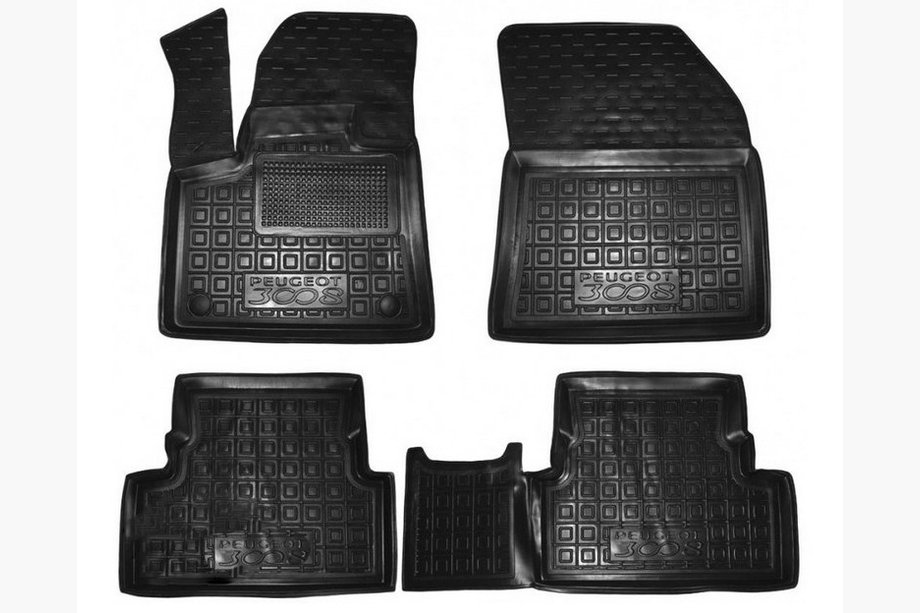 Peugeot 3008 2016-2023 Rubber floor mats with edge (Autogumm) Image
