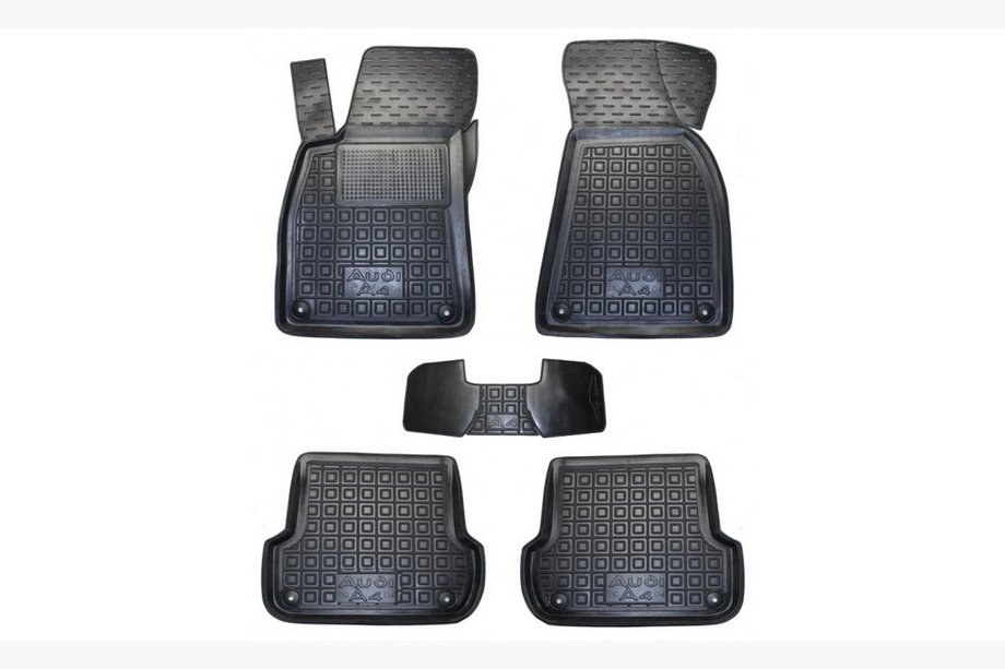 Audi A4 B7 2004-2008 Rubber floor mats with edge (Autogumm) Image