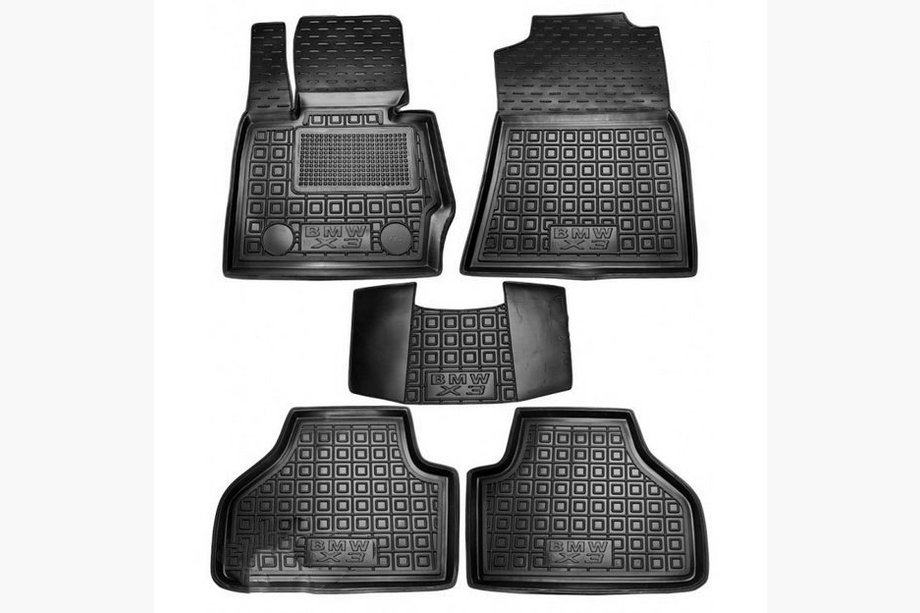 BMW X3 F25 2011-2018 Rubber floor mats with edge (Autogumm) Image