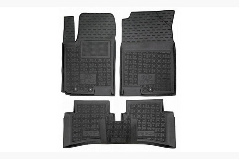Kia Rio 2017- Rubber floor mats with edge (Autogumm) Image