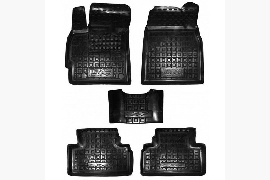 Mazda CX-7 2006-2012 Rubber floor mats with edge (Autogumm) Image
