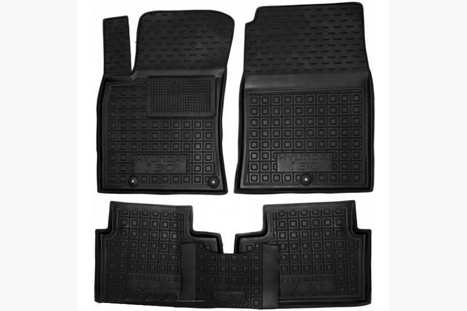 Hyundai I-30 2017- Rubber floor mats with edge (Autogumm) Image