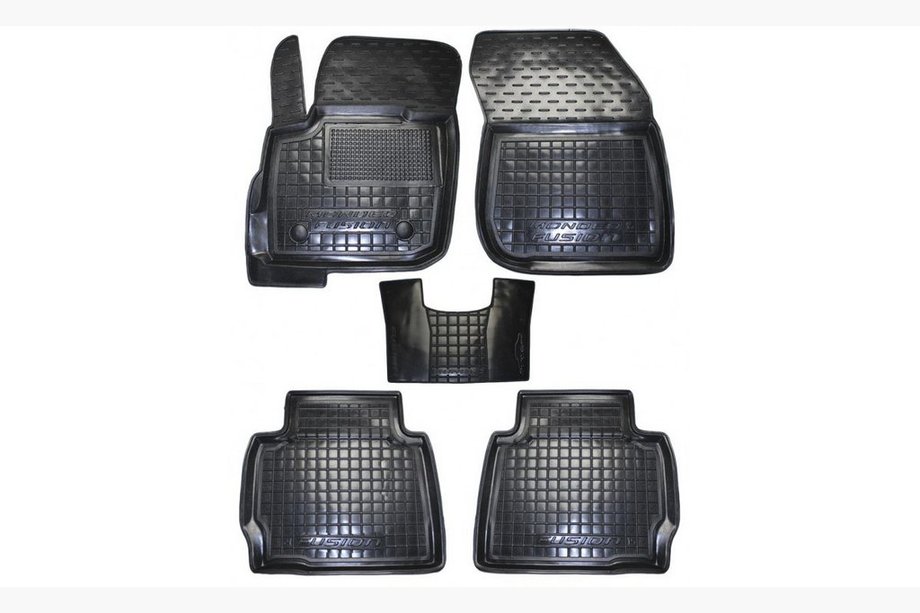 Ford Fusion 2002-2012 Rubber floor mats with edge USA 2015+ (Autogumm) Image