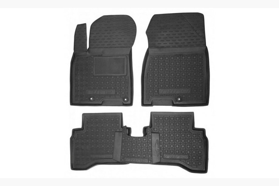 Kia Niro 2016–2021 Rubber floor mats with edge BASE eco plug-in (Autogumm) Image