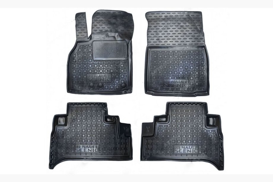 Renault Scenic/Grand 2009-2016 Rubber floor mats with edge (Autogumm) Image