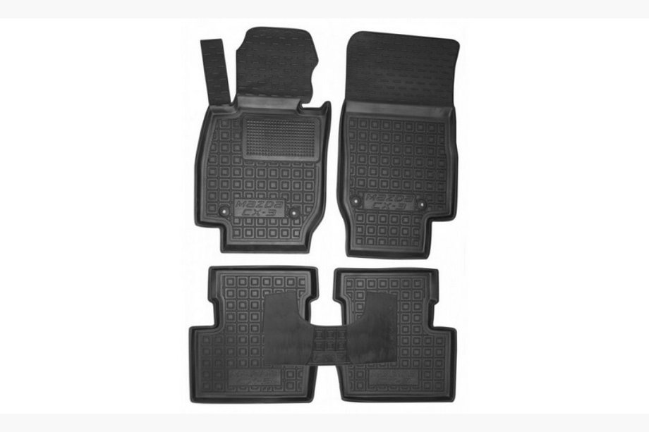 Mazda CX-3 2015- Rubber floor mats with edge 2018+ (Autogumm) Image
