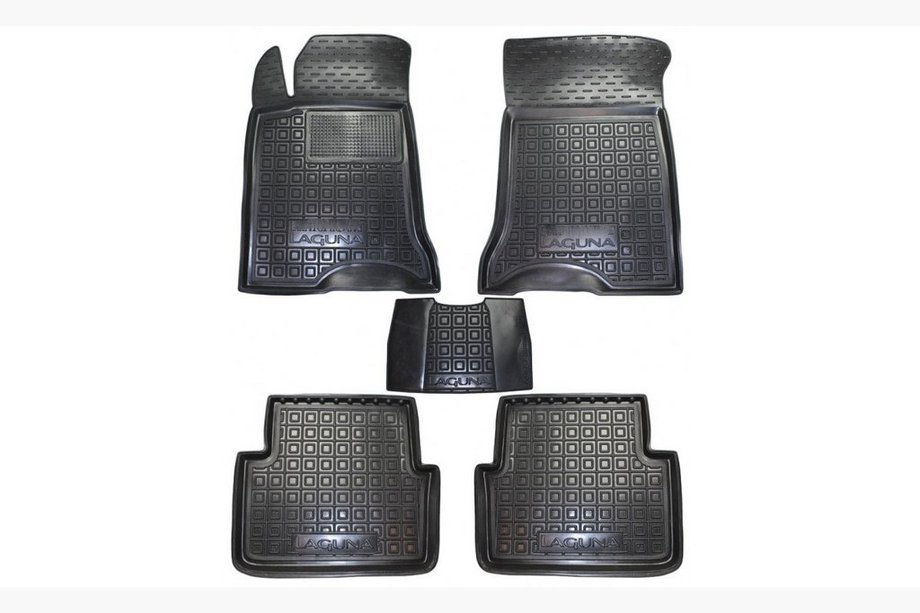 Renault Laguna 2001-2007 Rubber floor mats with edge (Autogumm) Image