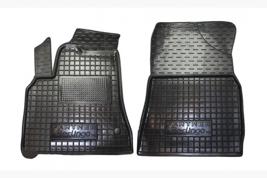 Citroen Berlingo 2008-2018 Rubber floor mats with edge 2 pcs. (Autogumm) Image