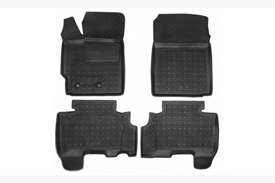 Toyota Yaris 2006-2011 Rubber floor mats with edge (Autogumm) Image