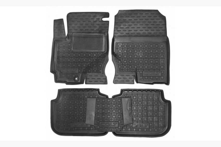 Mitsubishi Colt 1996-2004 Rubber floor mats with edge 2002+ 5D (Autogumm) Image